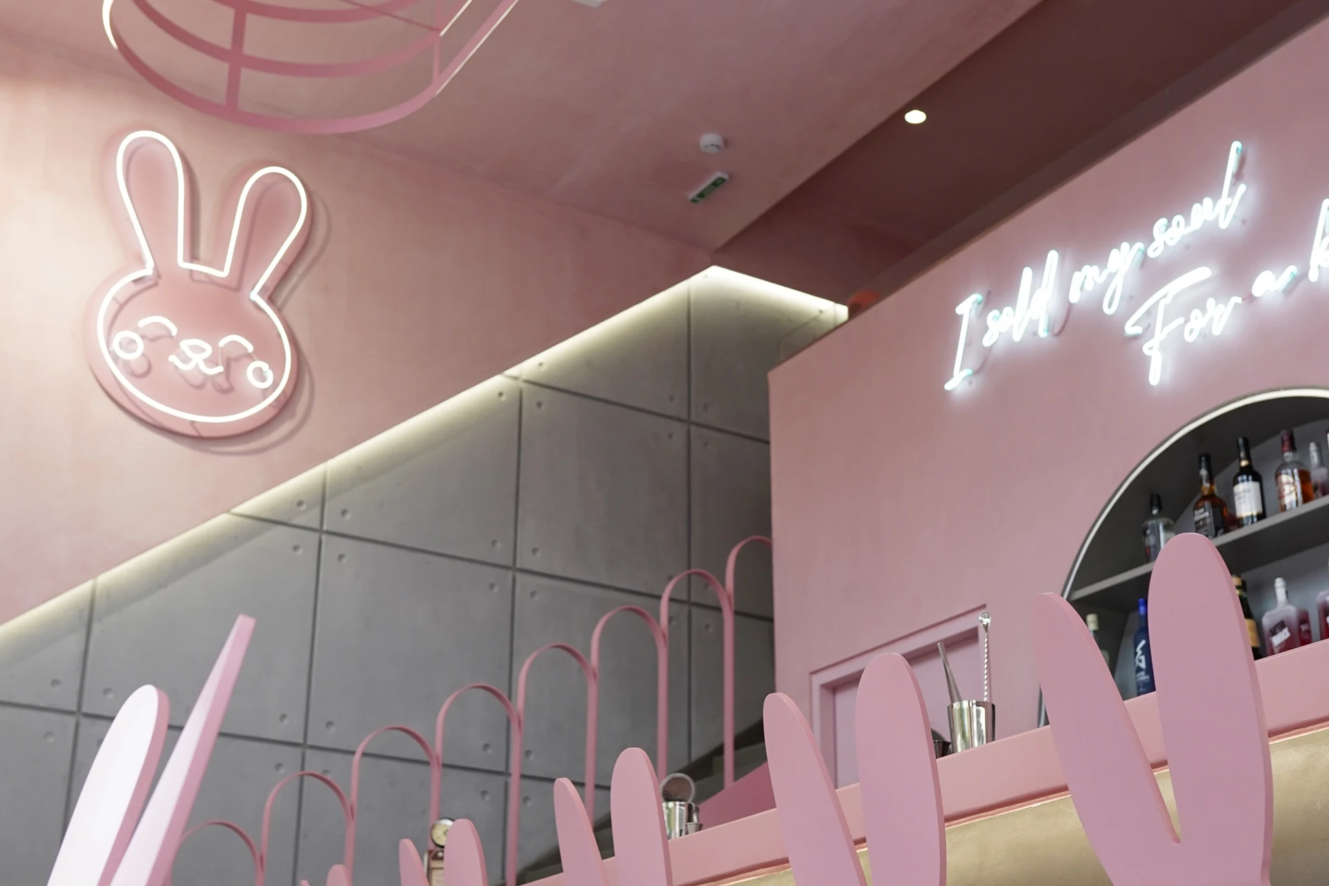 header interior design phat bunny burger bar