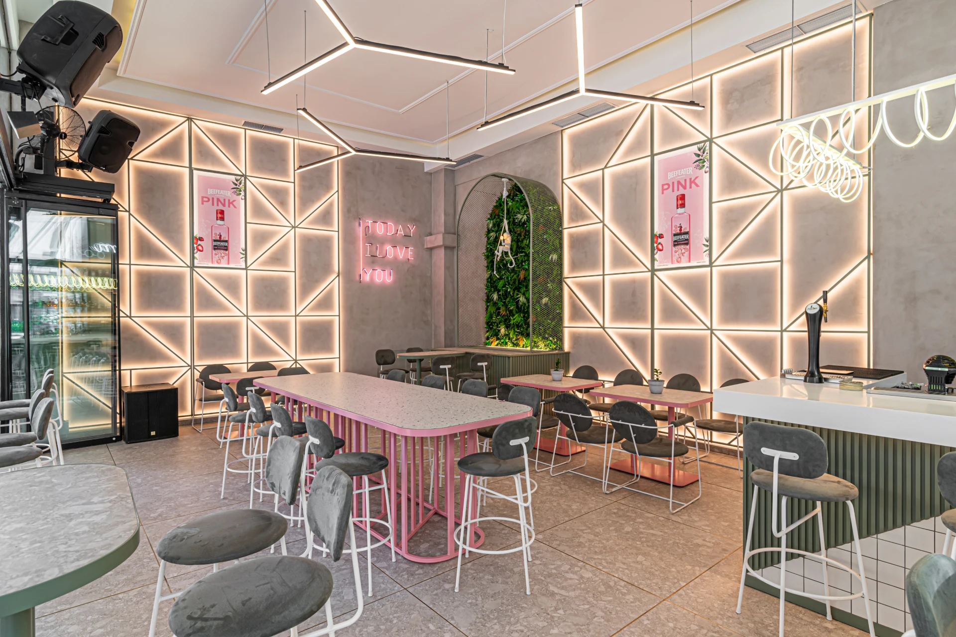 interior design cafe bar baroom peristeri