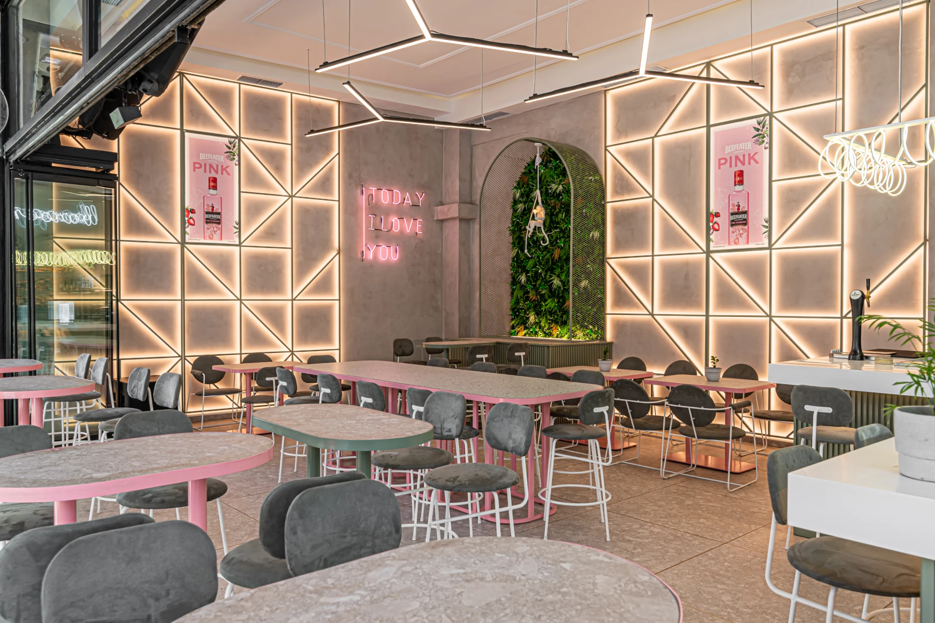 interior design cafe baroom peristeri