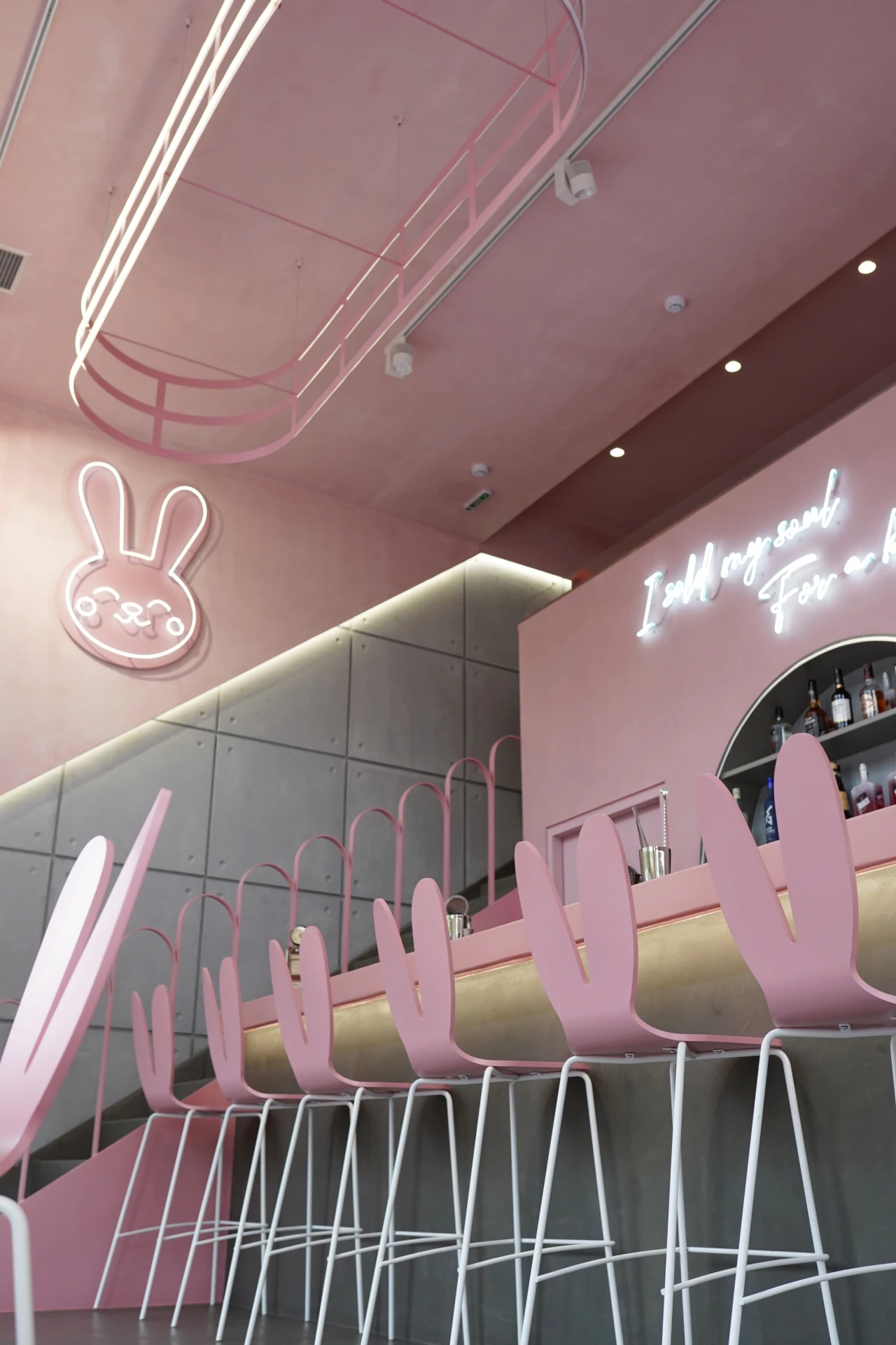 interior design phat bunny burger bar