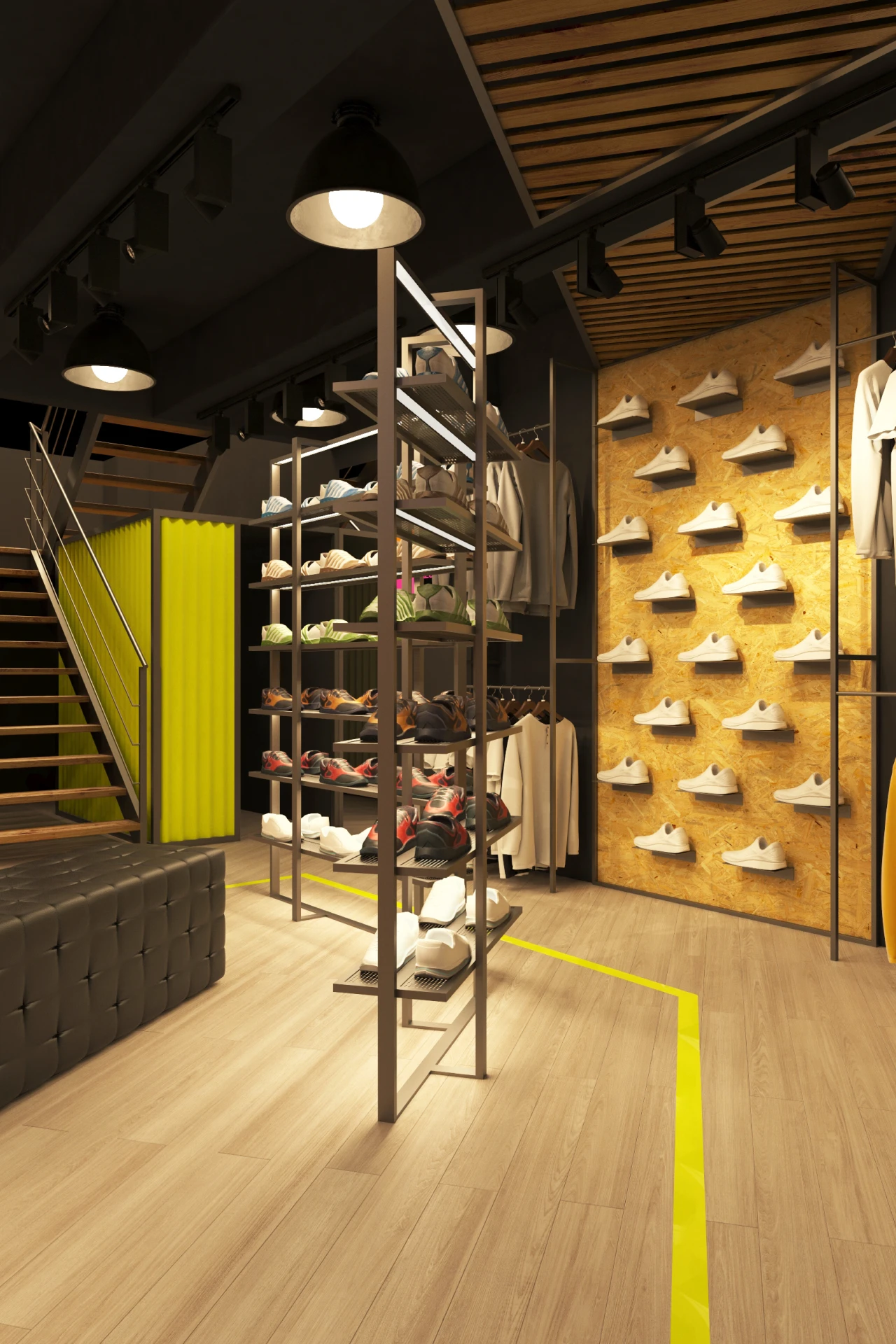 interior design sneakershop korydallos urban